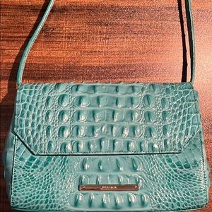 BRAHMIN MERMAID!!!! CARINA SHOULDER BAG/CLUTCH EUC